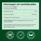Produktinformasjon for Essentae Amla med ingredienser og porsjonsstørrelse.